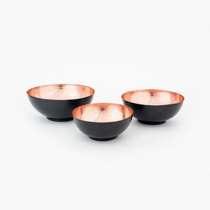 Hammered Copper Nesting Bowls Set Coppre