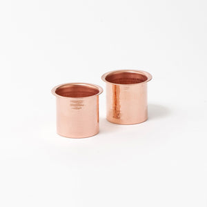 Hammered Copper Tumbler Set of 2