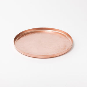 Copper serving tray thali handmade by Coppre