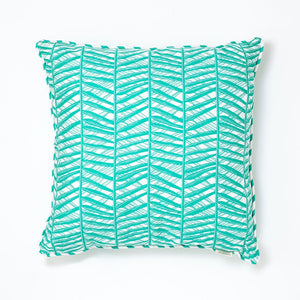 Cushion Mint Coconut Palm Print Safomasi 